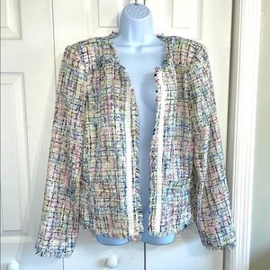 COPY - NWT! Worthington multicolor tweed Blazer size XL